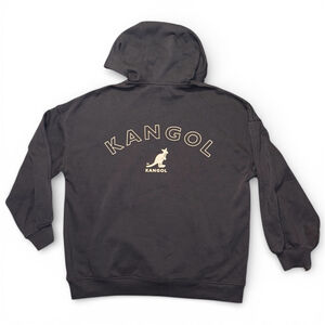 Kangol Gray Hoodie Sweatshirt Size Small